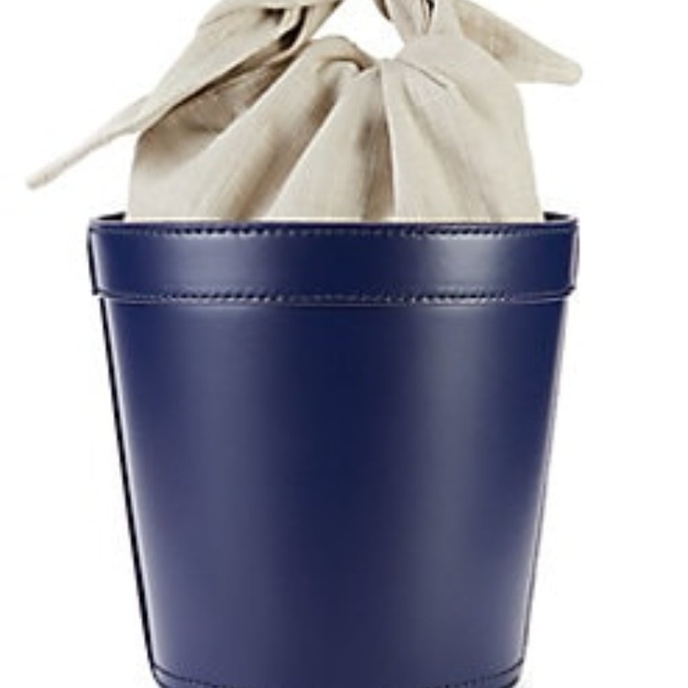 STAUD Britt Leather & Canvas Bucket Bag - Picture 6 of 13